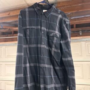 Levi's Black and Blue Casual Button Down Shirt